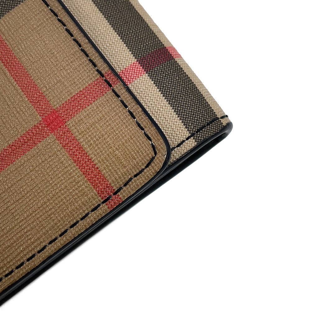 BURBERRY Hannah Vintage Check Shoulder Wallet Beige80151351 PVC/Leather
