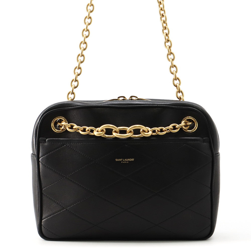 SAINT LAURENT PARIS Le Maillon Chain Shoulder Bag Black6693081EL071000 Leather