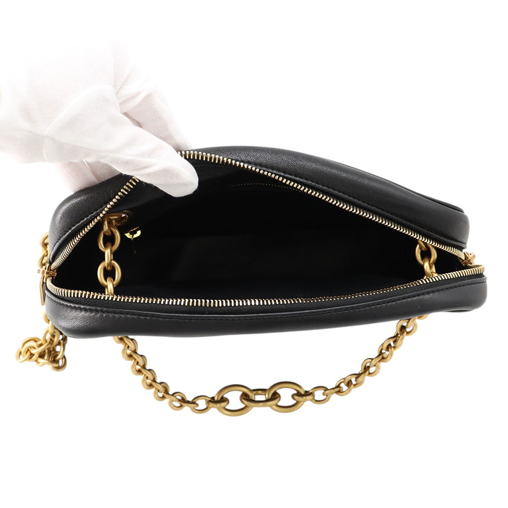 SAINT LAURENT PARIS Le Maillon Chain Shoulder Bag Black6693081EL071000 Leather