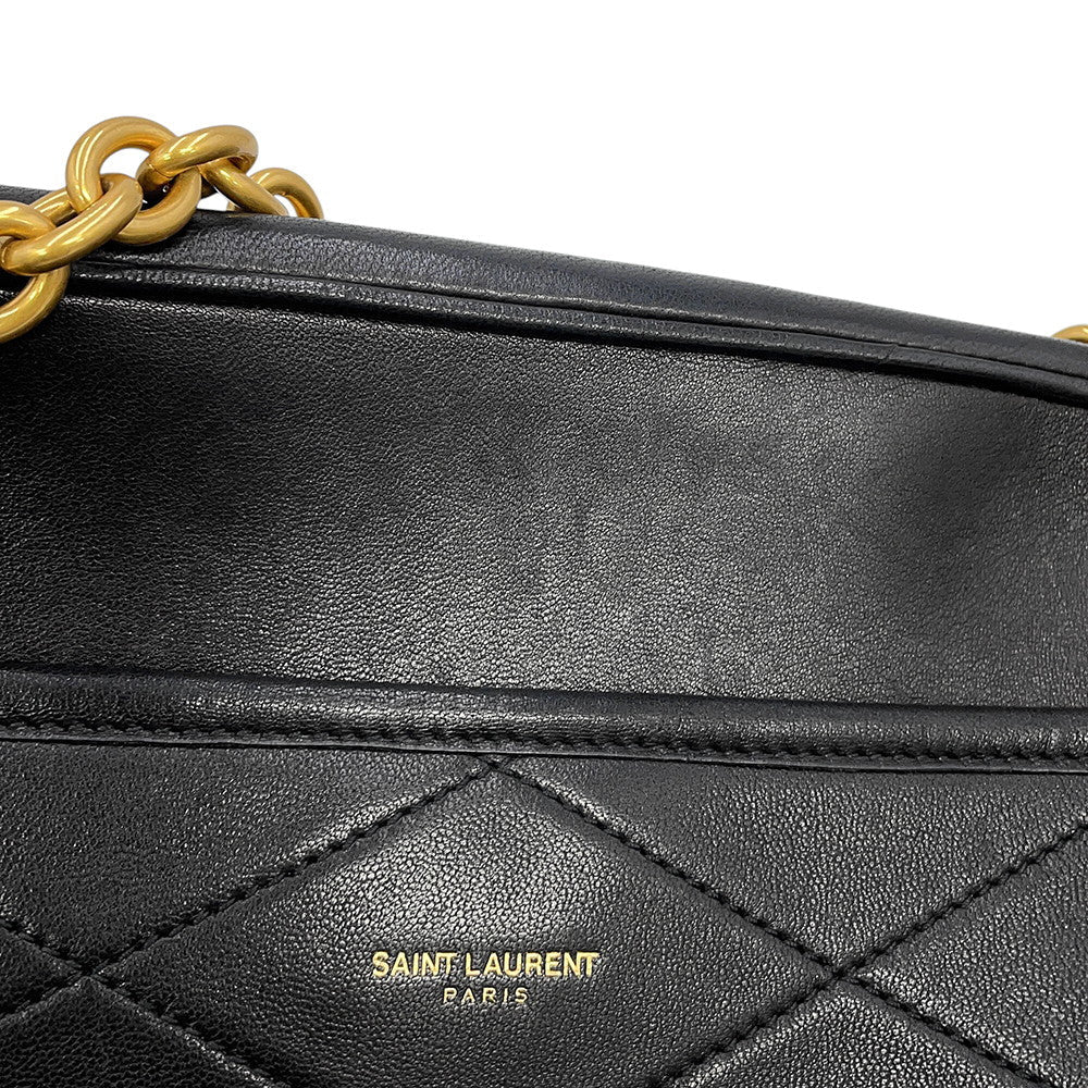 SAINT LAURENT PARIS Le Maillon Chain Shoulder Bag Black6693081EL071000 Leather