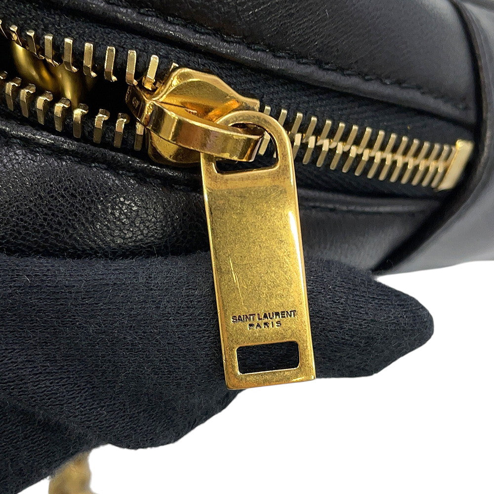 SAINT LAURENT PARIS Le Maillon Chain Shoulder Bag Black6693081EL071000 Leather