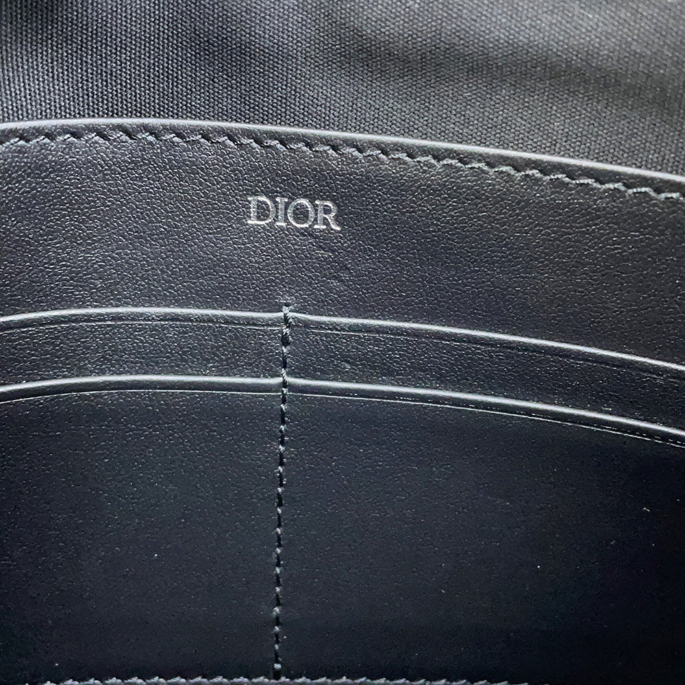 Dior Maxi Oblique Jacquard Clutch Bag Beige/Black/Blue2ESCA490YXL_H27E Canvas