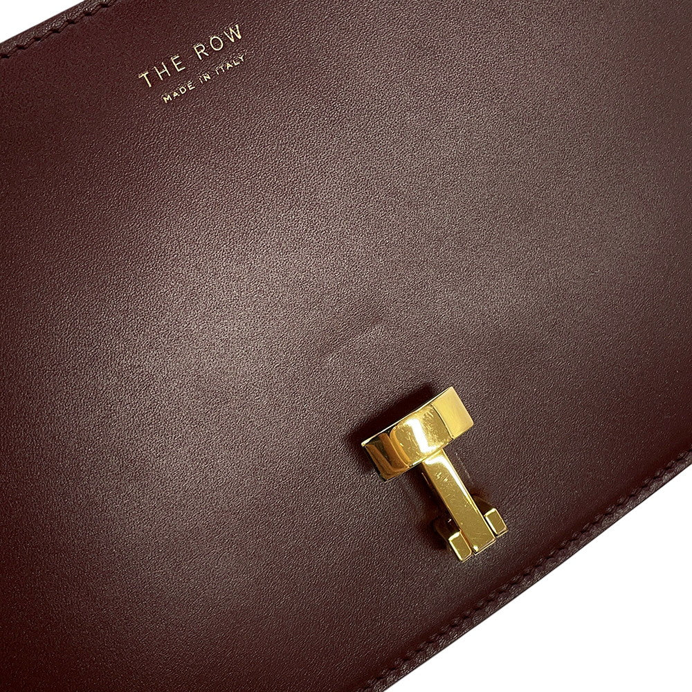 The Row Sofia 8.75 Shoulder Bag Burgundy Leather