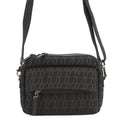 Christian Louboutin Zip N Flap Shoulder Bag Black1245217B260 Canvas Leather