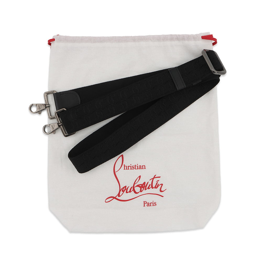 Christian Louboutin Zip N Flap Shoulder Bag Black1245217B260 Canvas Leather