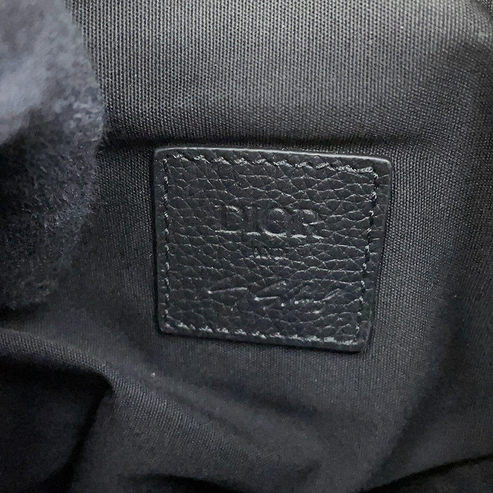 Dior Christian Dior × Kenny Scharf Saddlebag Multicolor Canvas Leather