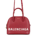 BALENCIAGA Ville top handle Red518873 Leather Size S