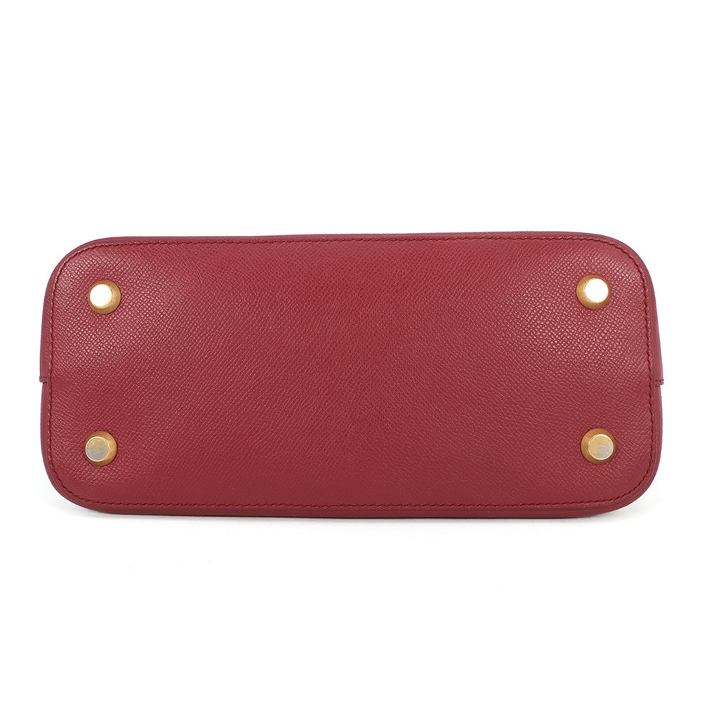 BALENCIAGA Ville top handle Red518873 Leather Size S