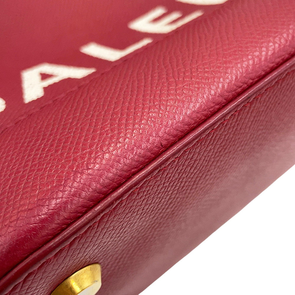 BALENCIAGA Ville top handle Red518873 Leather Size S