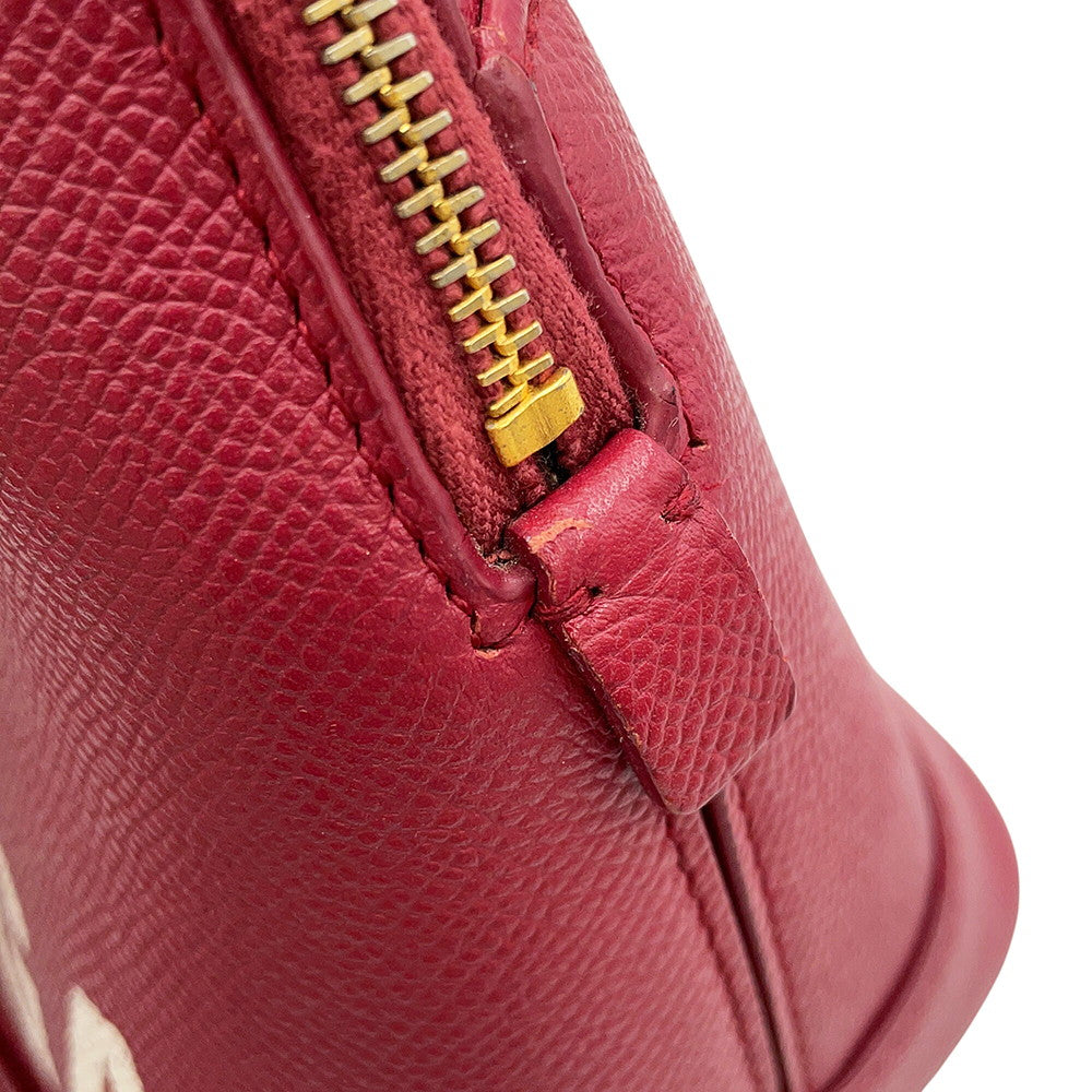 BALENCIAGA Ville top handle Red518873 Leather Size S