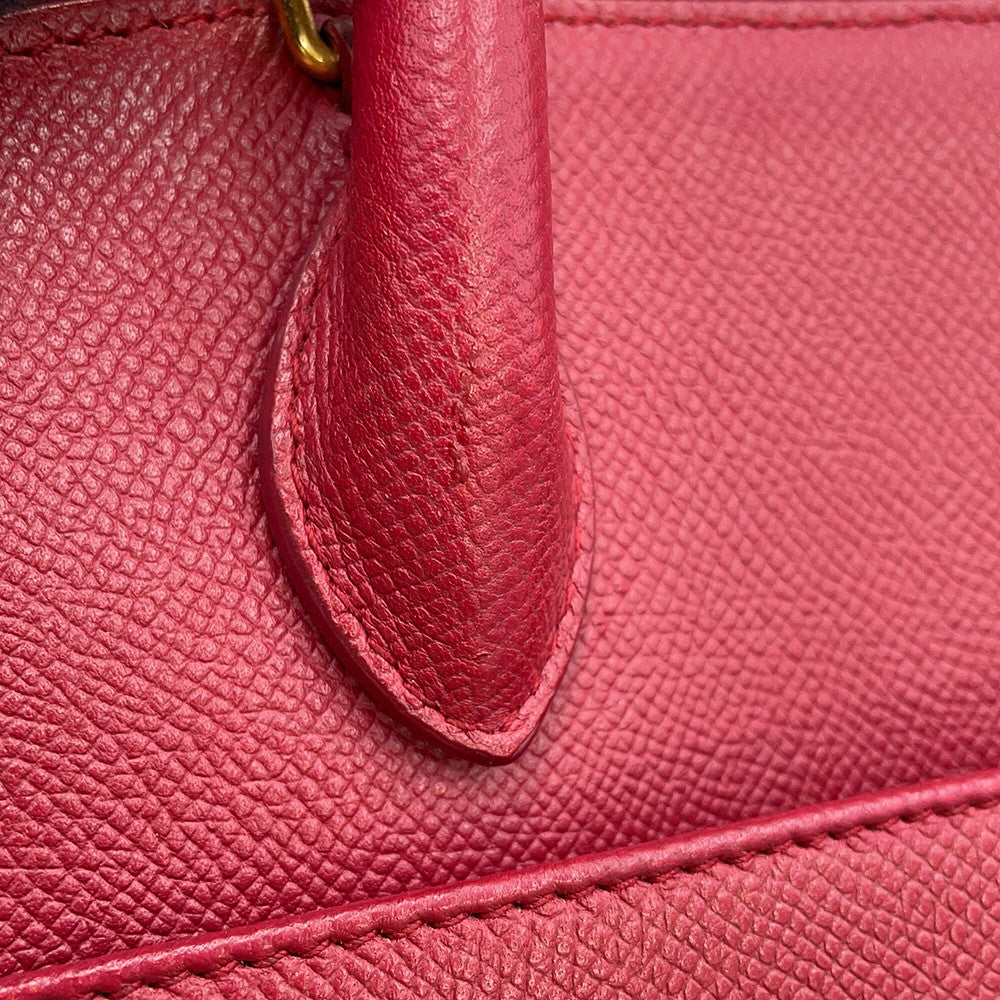 BALENCIAGA Ville top handle Red518873 Leather Size S