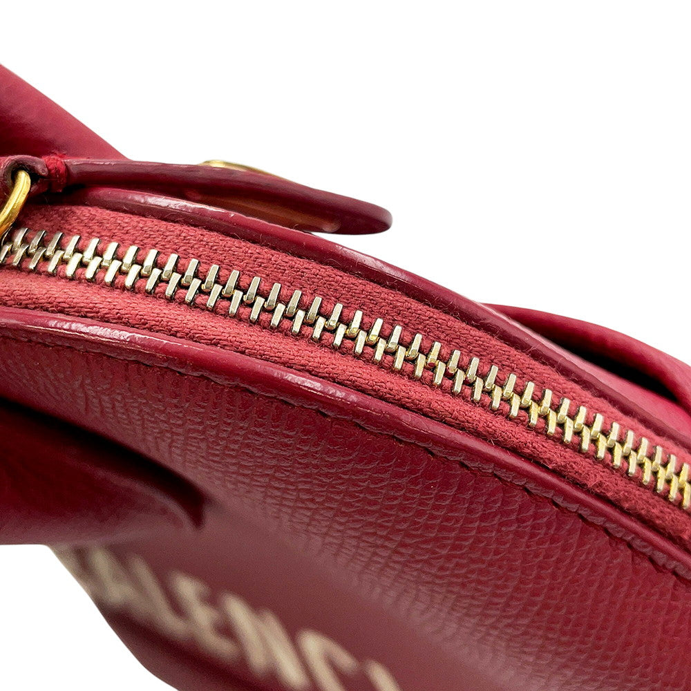 BALENCIAGA Ville top handle Red518873 Leather Size S