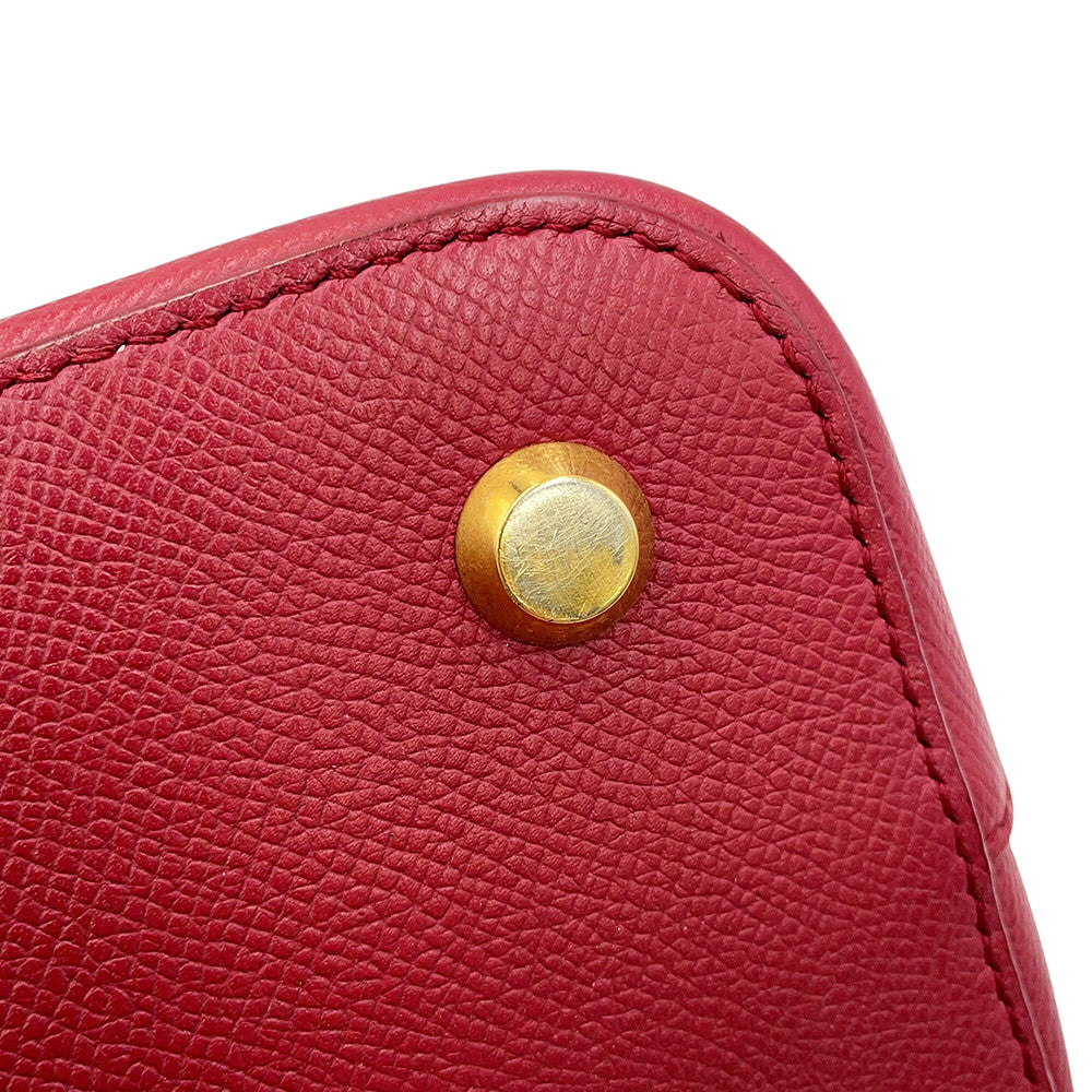 BALENCIAGA Ville top handle Red518873 Leather Size S
