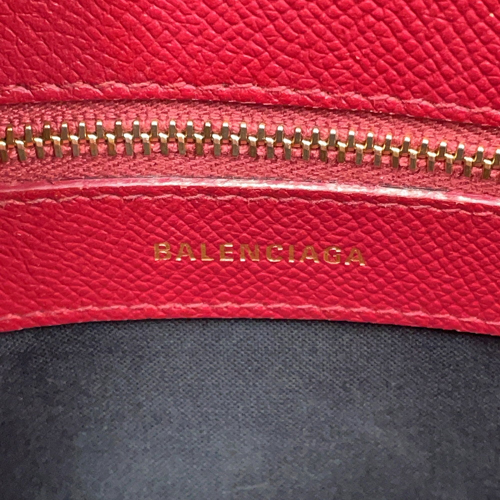 BALENCIAGA Ville top handle Red518873 Leather Size S