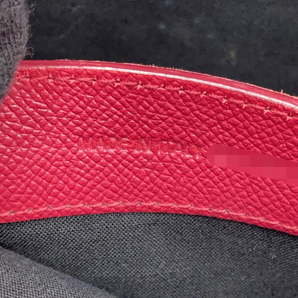 BALENCIAGA Ville top handle Red518873 Leather Size S