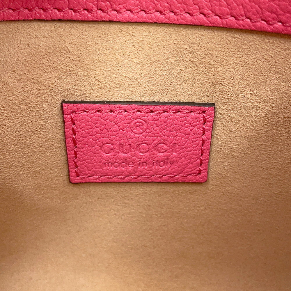 GUCCI GG Marmont Aphrodite Handbag Pink739076 Leather