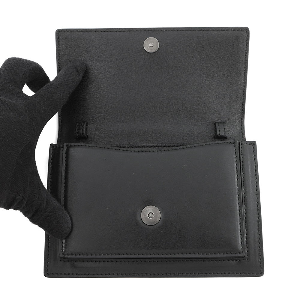BALENCIAGA Sharp 2WAY Shoulder Bag Black594938 Leather Size XS