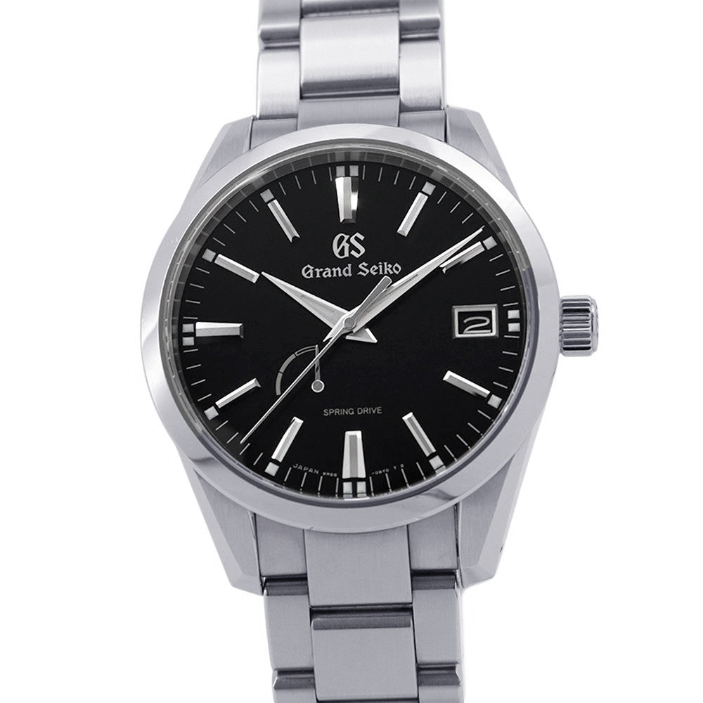 SEIKO Grand Seiko 9R Spring Drive W40.5mm Stainless Steel Black DialSBGA301