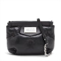 Maison Margiela Glam Slam Leather Chain Shoulder Bag Black