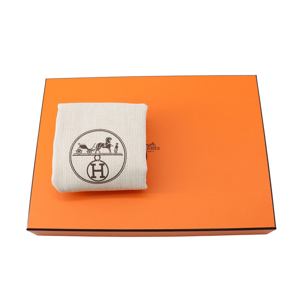 HERMES Herbag zip Black Toile H Vache Hunter Leather Size Mini