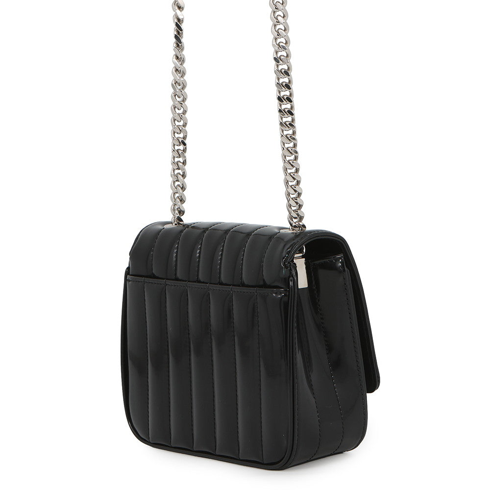 SAINT LAURENT PARIS Vicky Chain Shoulder Bag Black538439AACIE1000 Patent Leather Size Small