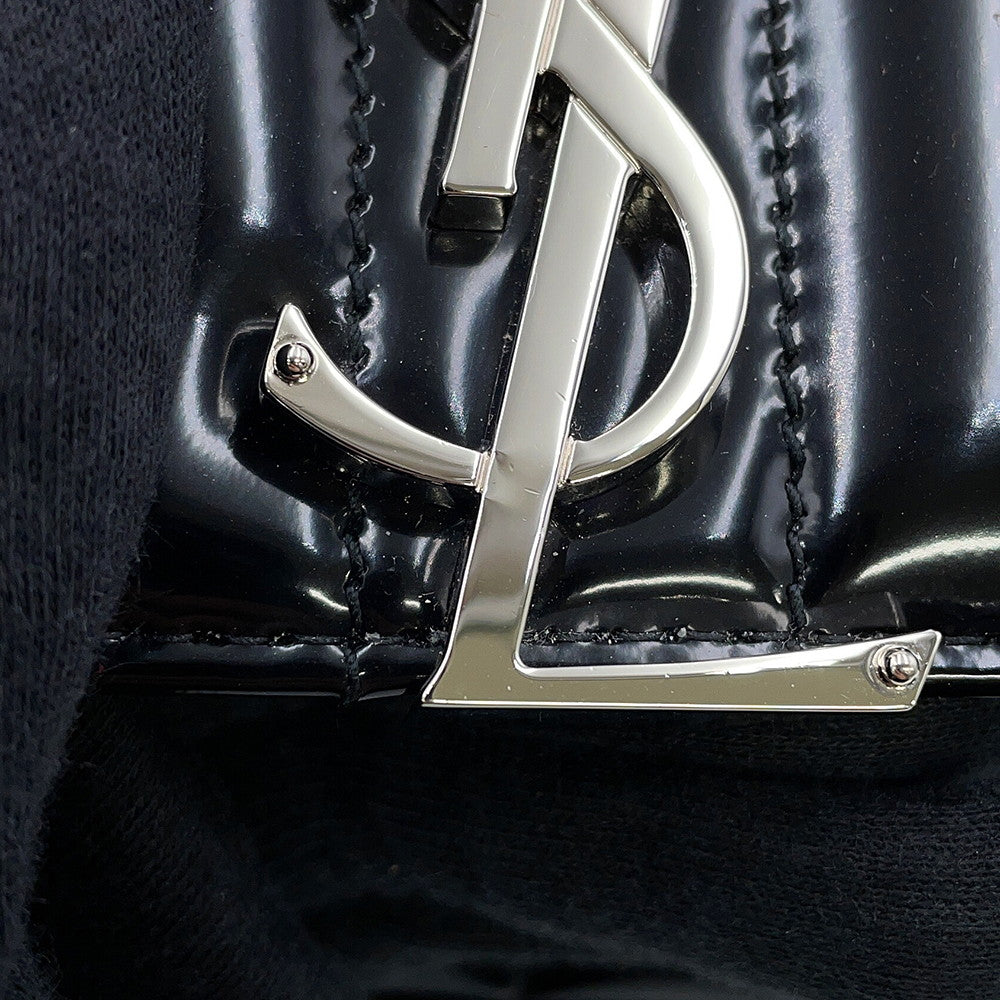 SAINT LAURENT PARIS Vicky Chain Shoulder Bag Black538439AACIE1000 Patent Leather Size Small