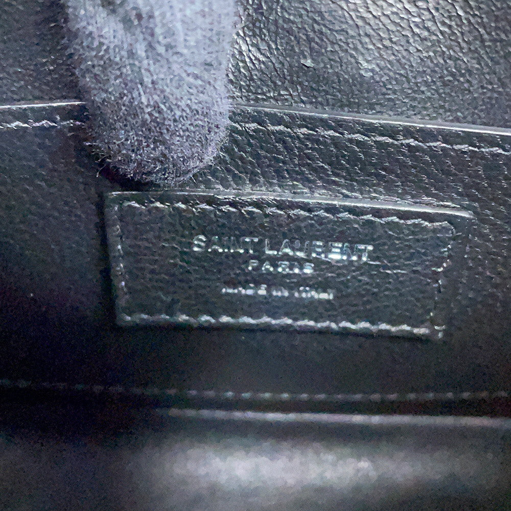 SAINT LAURENT PARIS Vicky Chain Shoulder Bag Black538439AACIE1000 Patent Leather Size Small