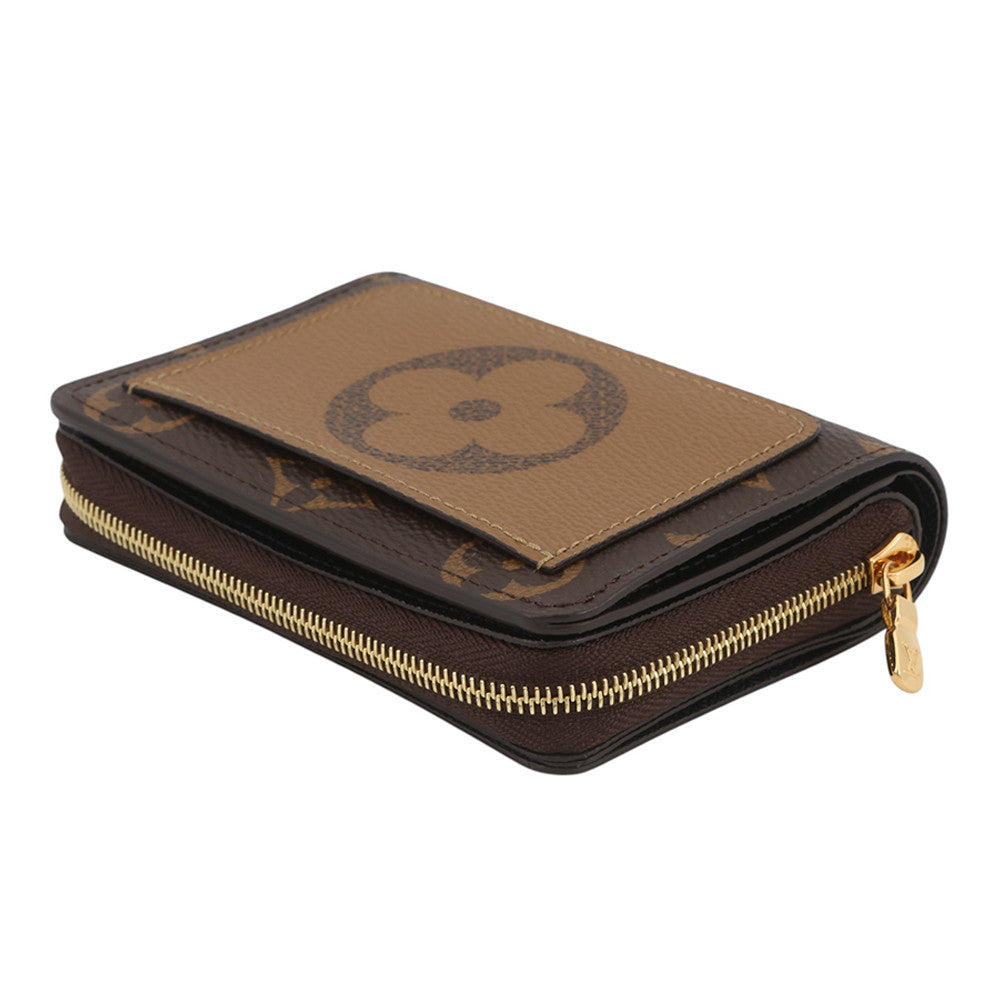 LOUIS VUITTON Portefeuille Lou NoirM81461 Monogram/Monogram Reverse Canvas