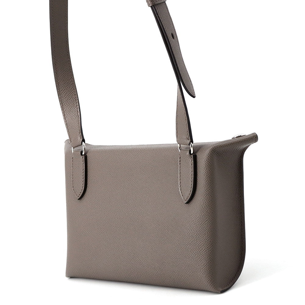 HERMES Videpoches Shoulder Bag Etain Epsom