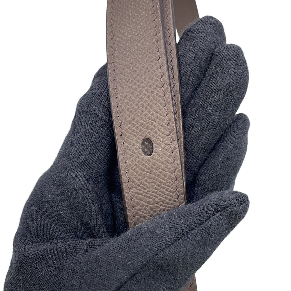 HERMES Videpoches Shoulder Bag Etain Epsom