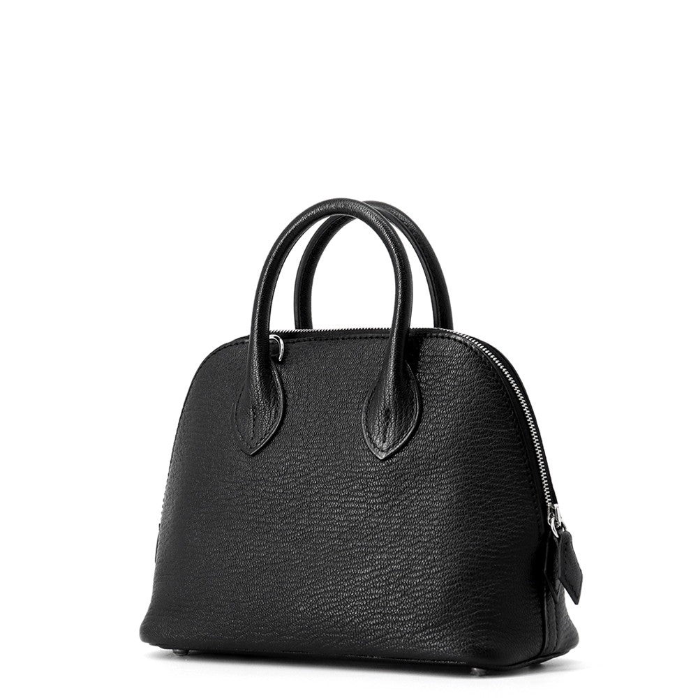 HERMES Bolide 1923 Black Chevre Myzore Goatskin Size Mini