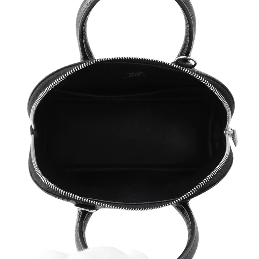 HERMES Bolide 1923 Black Chevre Myzore Goatskin Size Mini