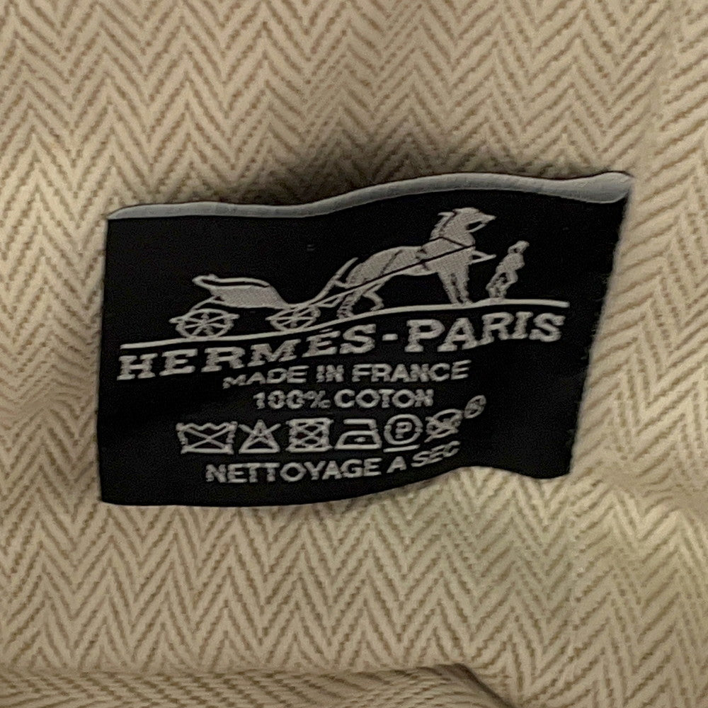 HERMES Brid a Black eucalyptus Cotton100% Size PM