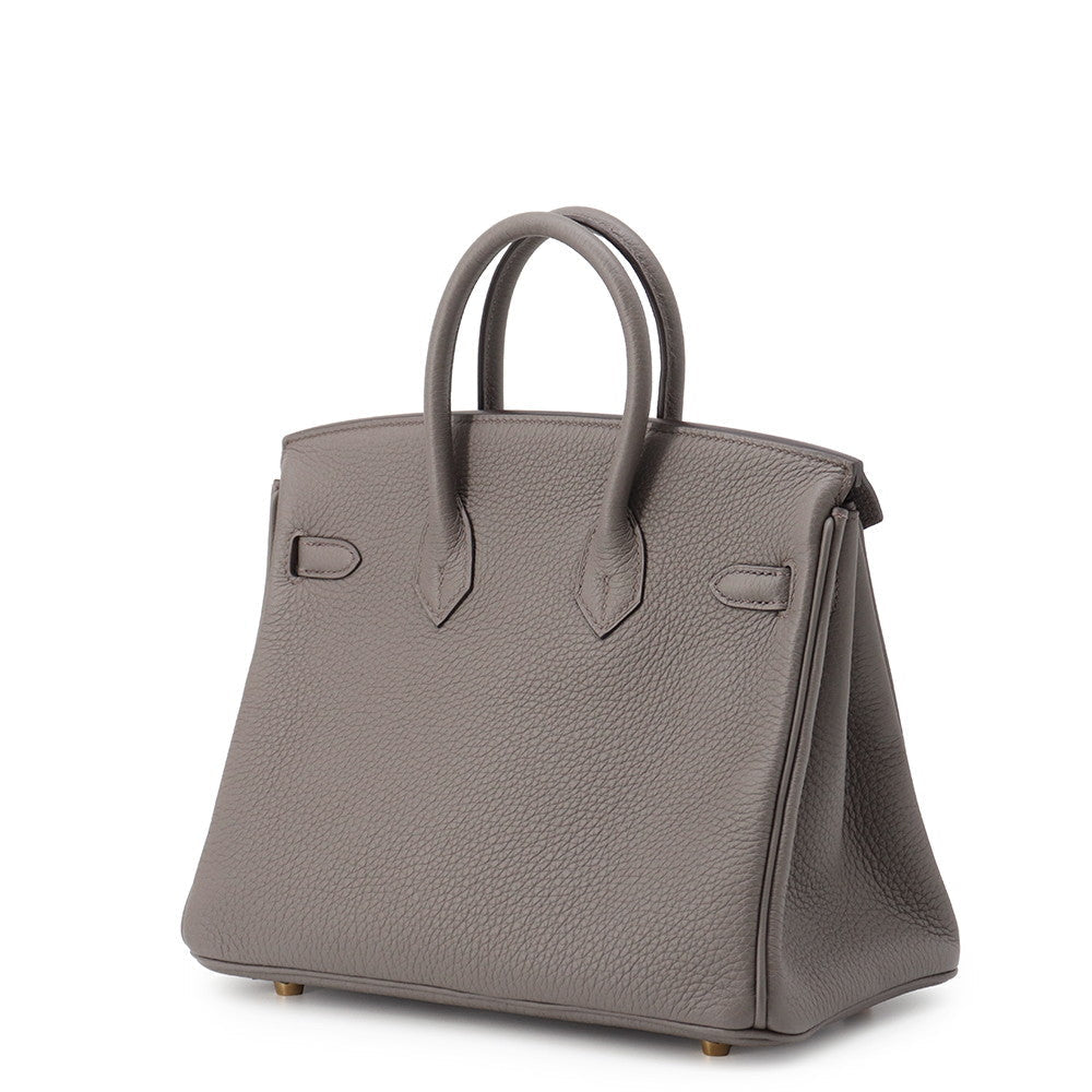 HERMES Birkin Etain Togo Leather Size 25