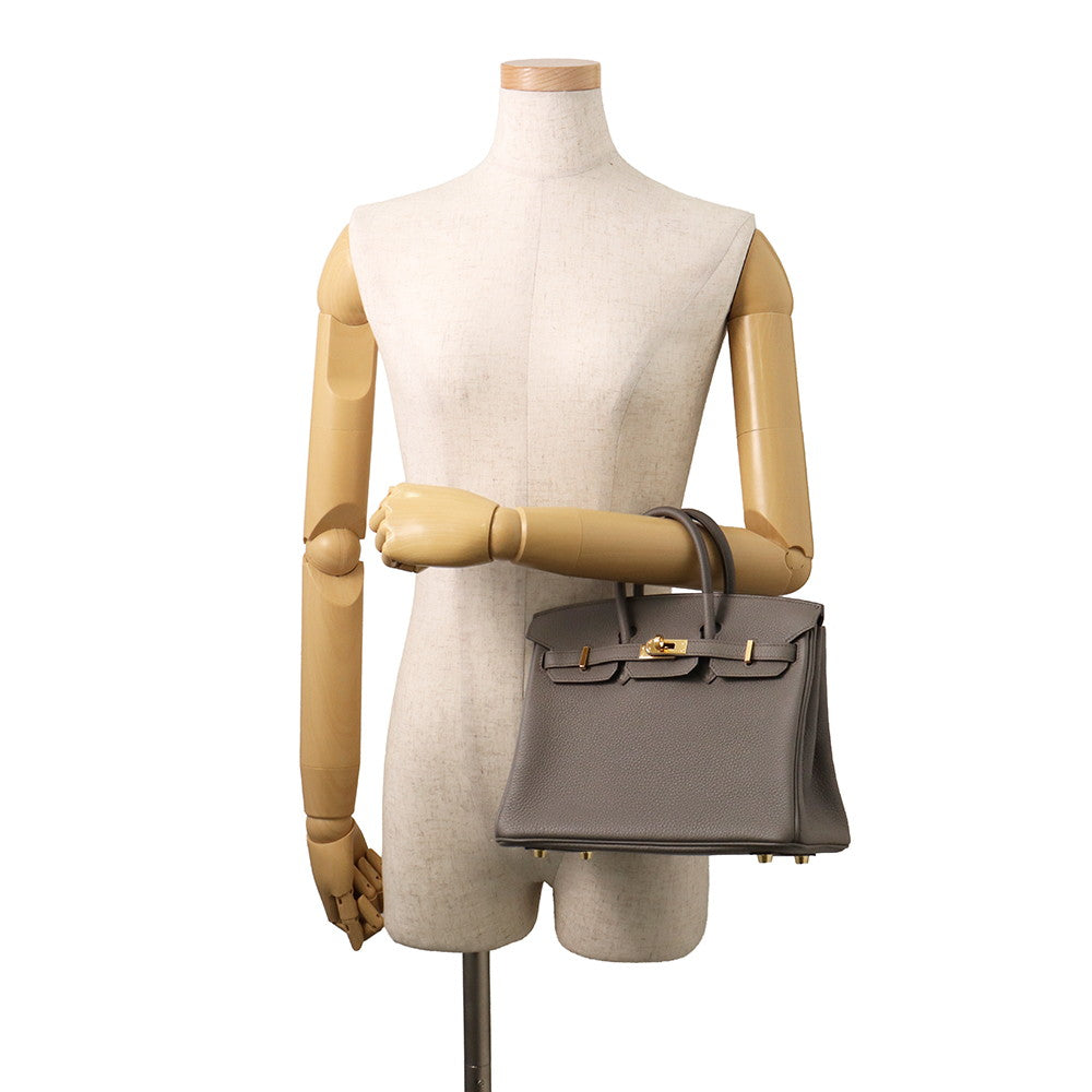 HERMES Birkin Etain Togo Leather Size 25