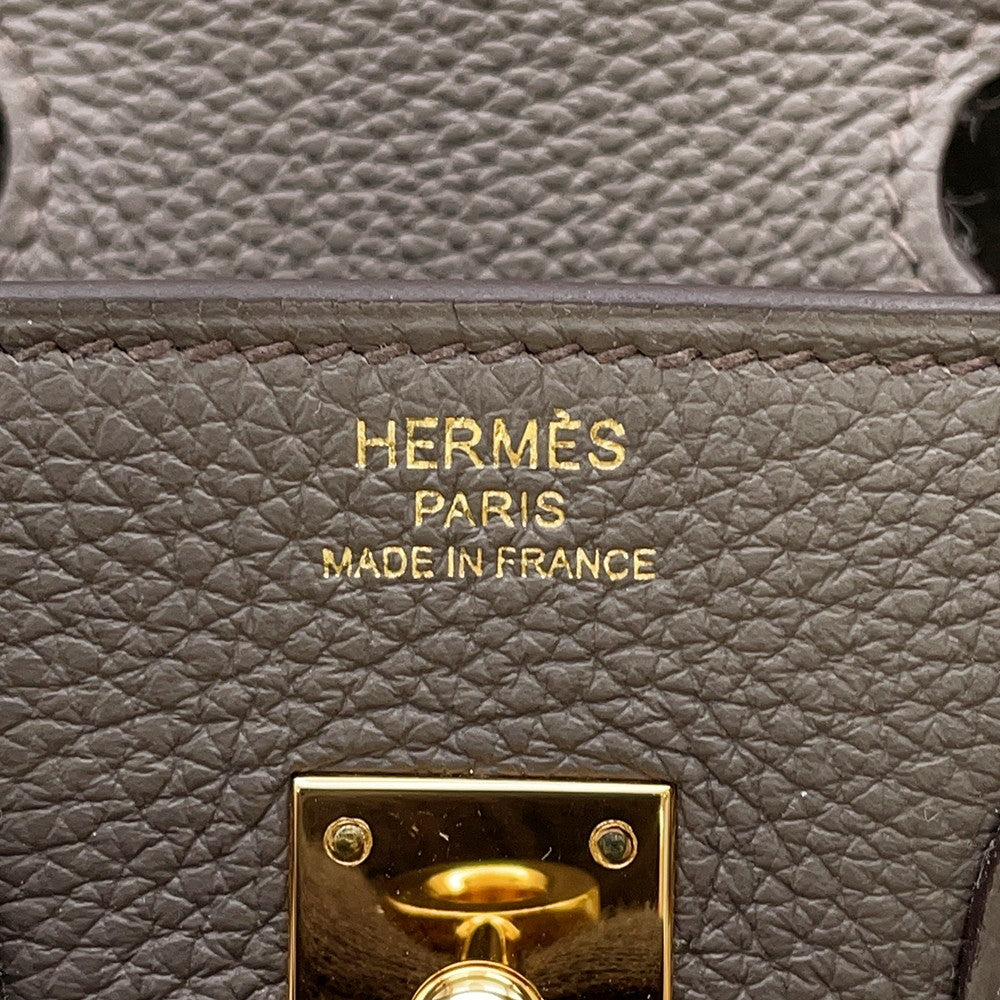 HERMES Birkin Etain Togo Leather Size 25