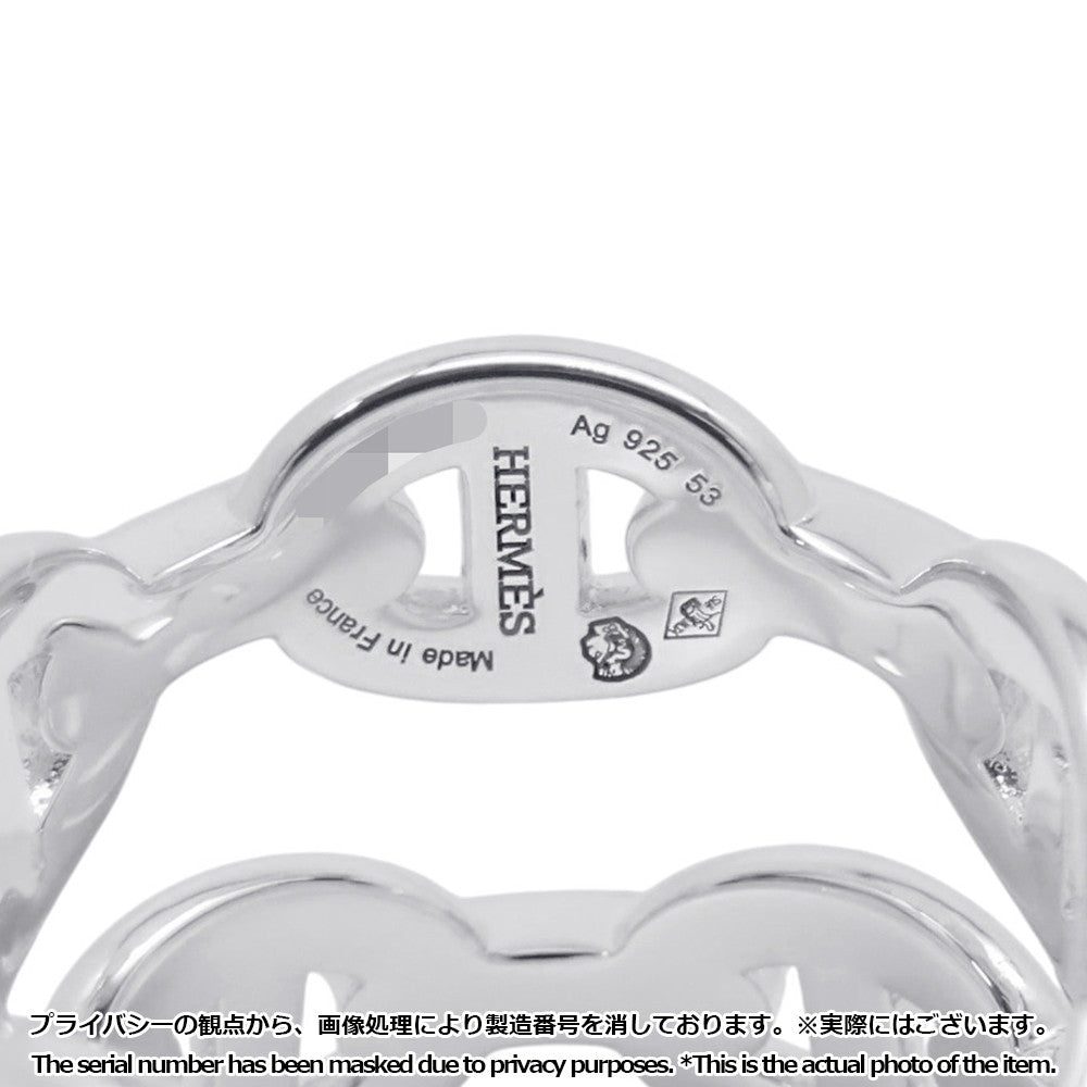 HERMES Chaine d'Ancre Double Row Ring Size 53/#13 SV925