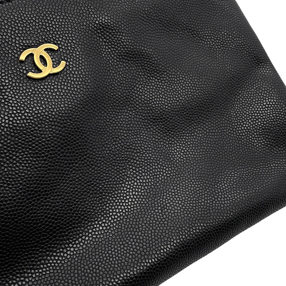 CHANEL CHANEL25 BlackAS5311 Caviar Leather Size Medium