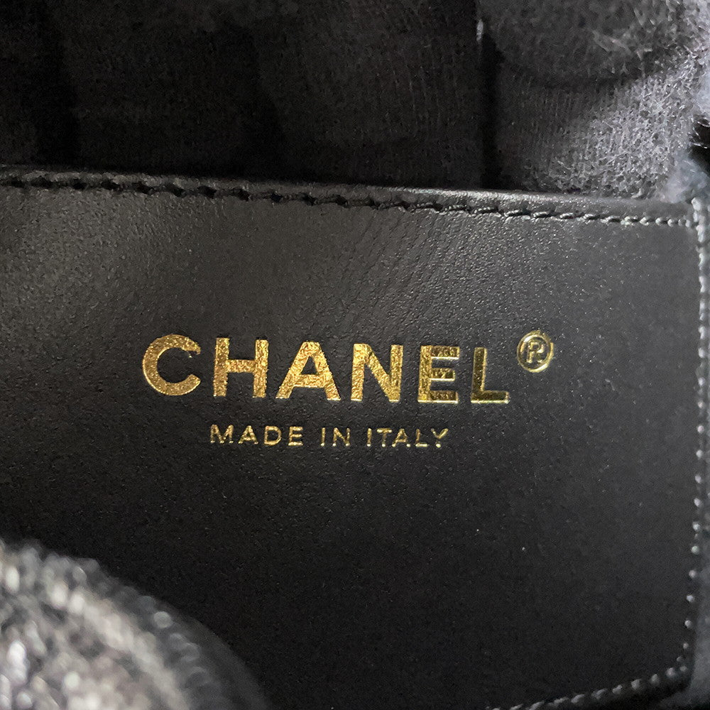 CHANEL CHANEL25 BlackAS5311 Caviar Leather Size Medium