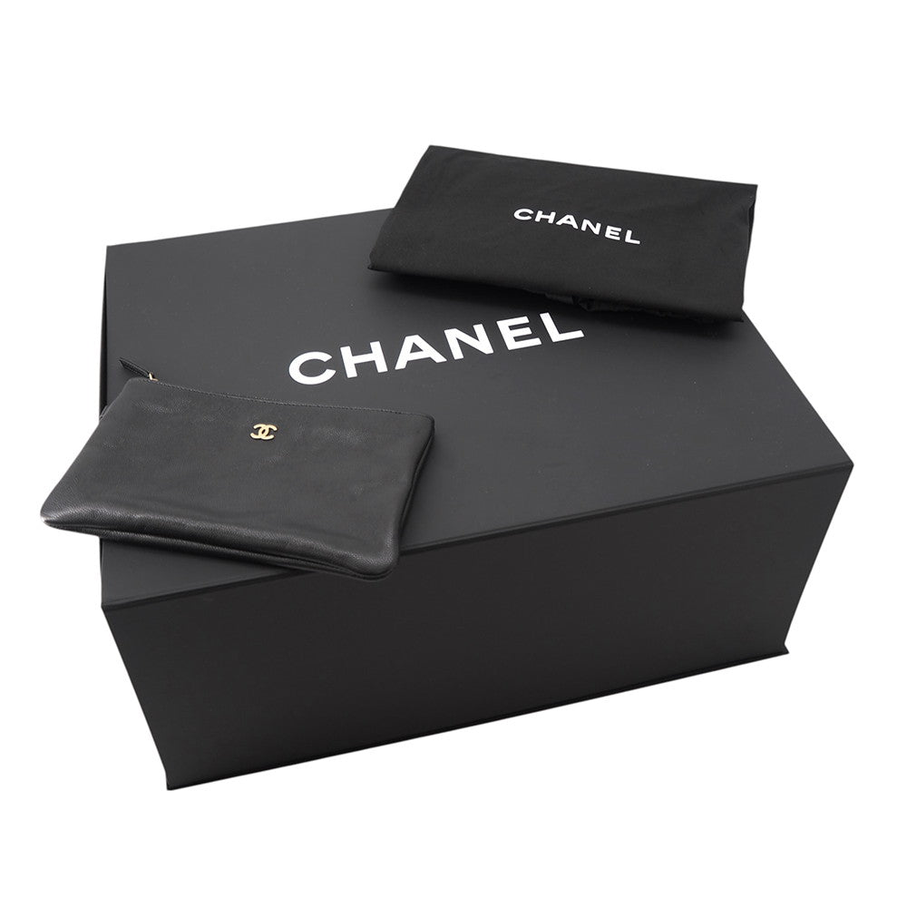 CHANEL CHANEL25 BlackAS5311 Caviar Leather Size Medium