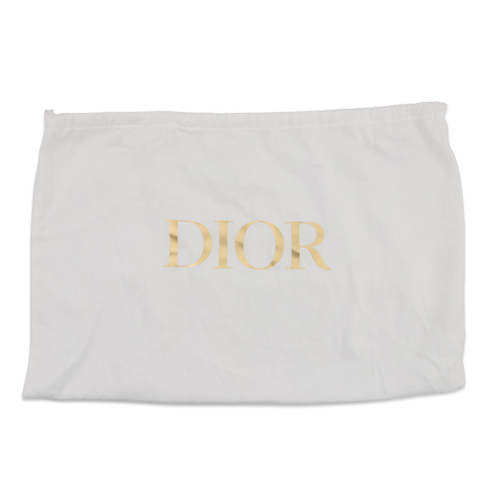 Dior D-Journey Flat Macro Cannage Latte WhiteM2416UBUQ_M030 Calf Leather Size Small