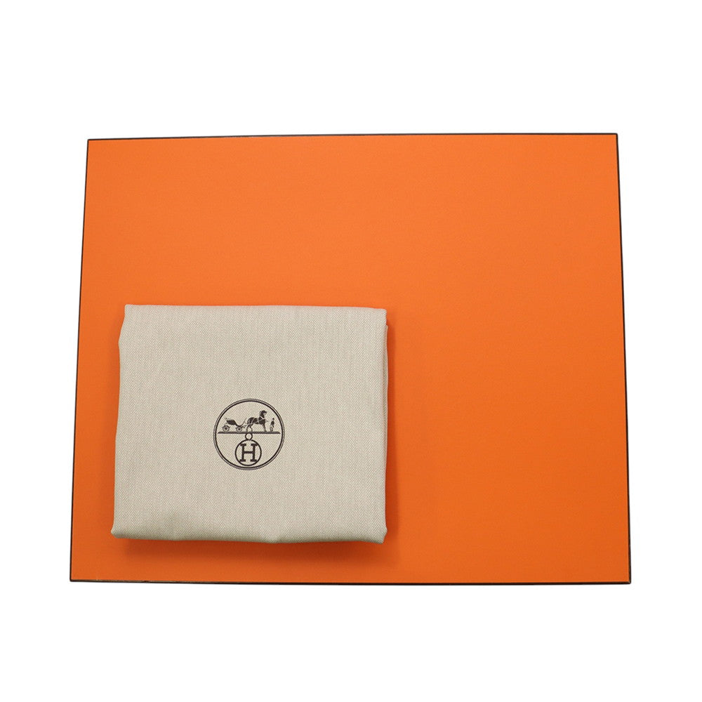 HERMES Neo Garden 41 Voyage Gold/Ecru Toile H Negonda Leather Size 41