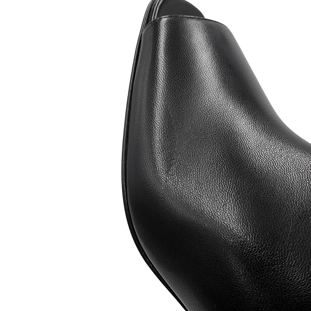 HERMES Marly 45 BlackH261097Z Nappa Leather Size 37