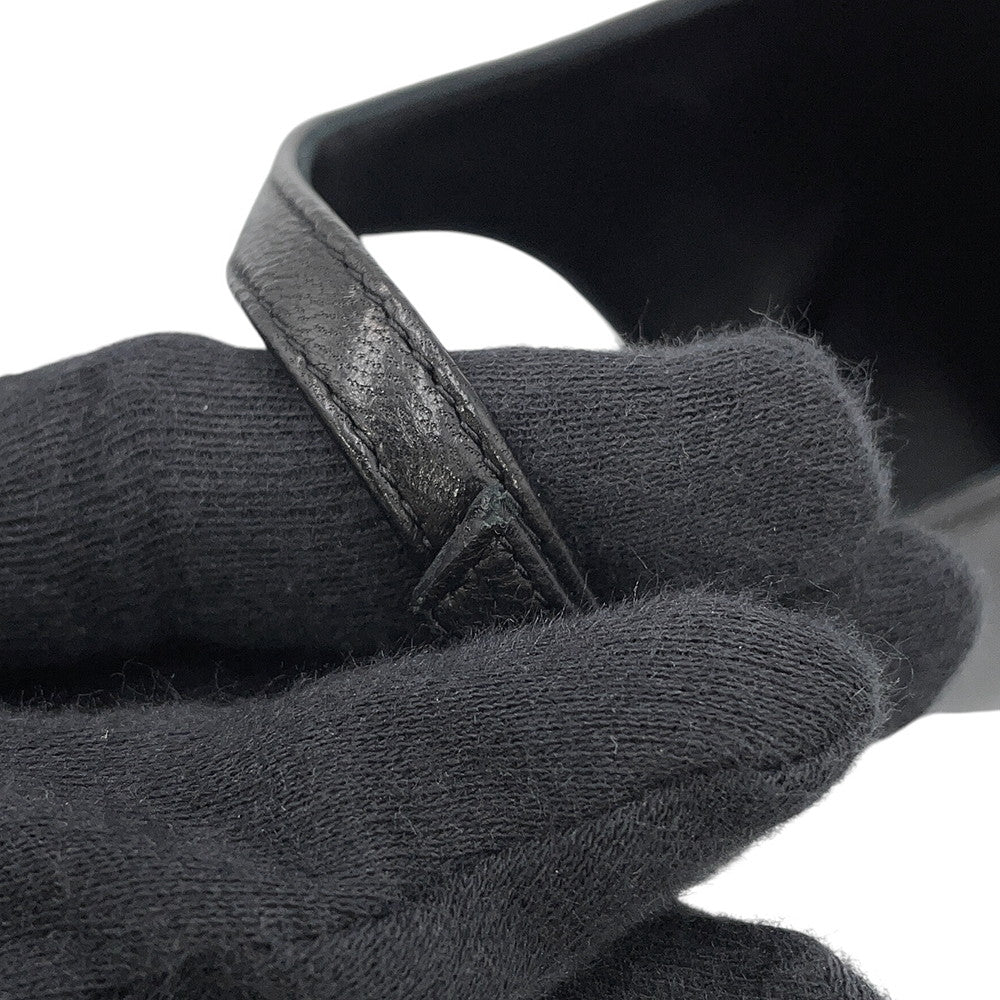 HERMES Marly 45 BlackH261097Z Nappa Leather Size 37