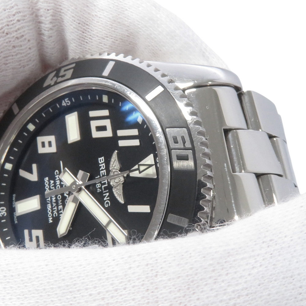 BREITLING Superocean42 W42mm Stainless Steel Black DialA17364
