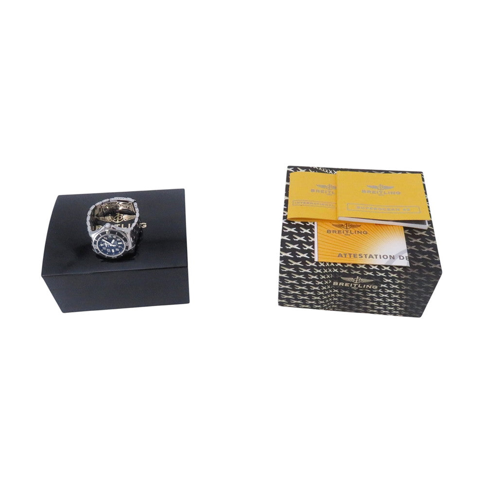 BREITLING Superocean42 W42mm Stainless Steel Black DialA17364