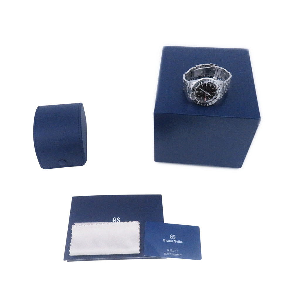 SEIKO Grand Seiko Sports Collection Master Shop Limited Spring Drive GMT W44mm Stainless Steel Black DialSBGE277