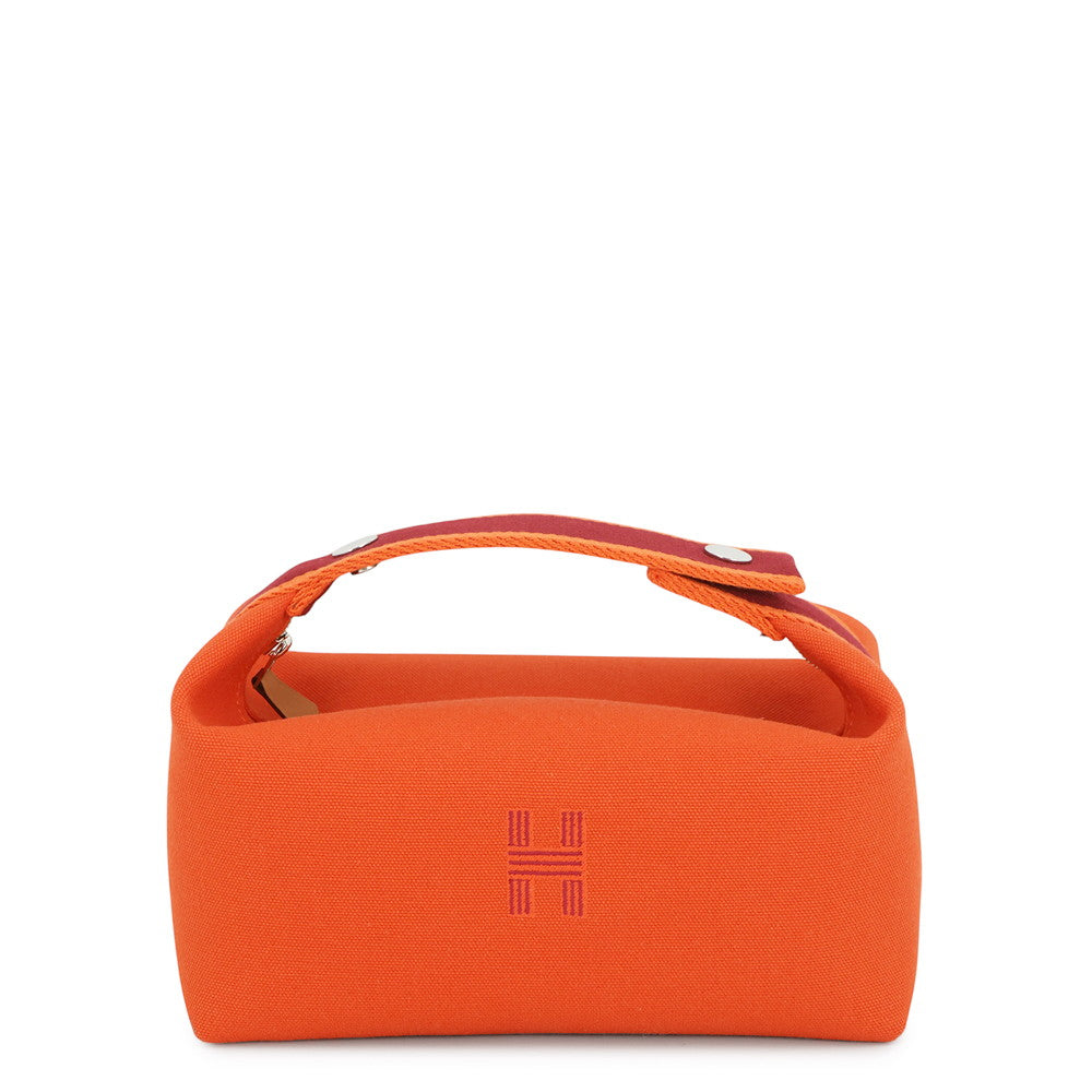 HERMES Brid a Black Orange・Feu Canvas Size PM