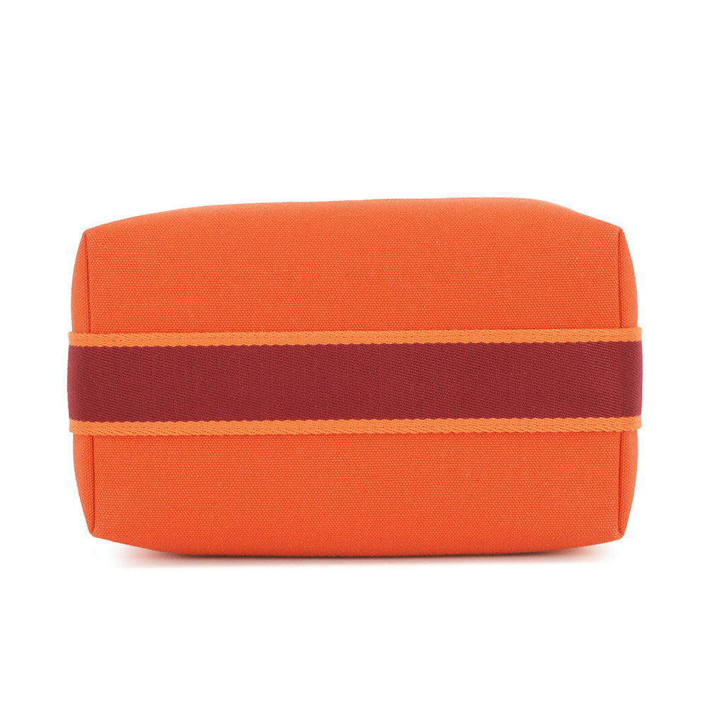 HERMES Brid a Black Orange・Feu Canvas Size PM