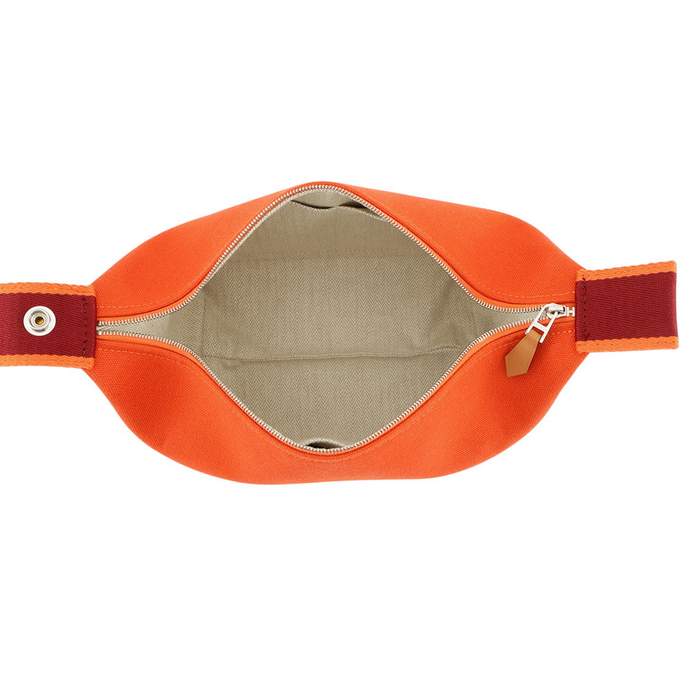 HERMES Brid a Black Orange・Feu Canvas Size PM
